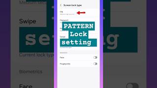 How to set pattern lock on Samsung? #shorts #patternlocksetting