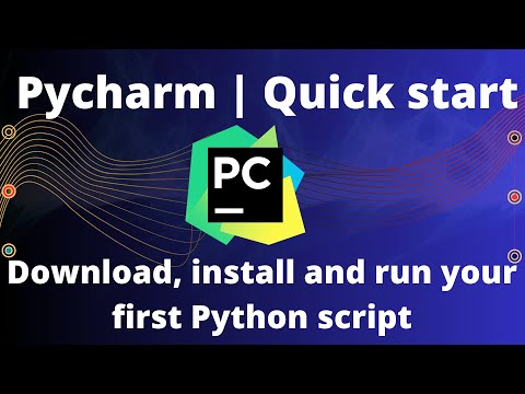 #2  Pycharm | Quick Start - Download, install and run your first python script in pycharm