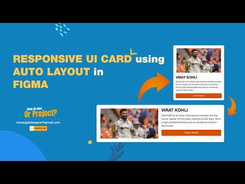 Responsive UI Card using Auto layout in Figma #autolayout