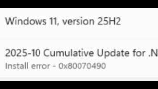 Fix Windows Update Install Error 0x80070490 On Windows 11