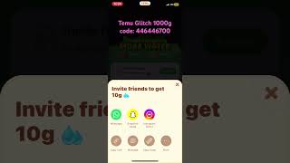 Temu glitch! 1000g free #temu #temufarmland #farmland #ytshorts #earnfreemoney
