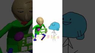 Baldi and Gumball Solve Math?? #baldisbasics #baldisbasics #animation  #tawog #gumball #nostalgia