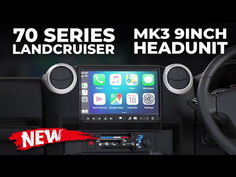Toyota 70 Series LandCruiser MK3 PVS 9 inch Headunit CarPlay Android Auto Overview | PVS Automotive