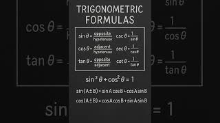 learn trigonometry formula in a minute! #maths #education #mathstricks