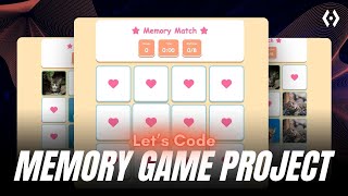 Build Memory Game Project | HTML CSS JavaScript Fun Game for Beginners 2025
