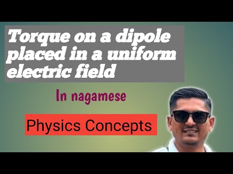Torque on a dipole placed in an uniform electric field 