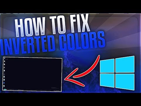 How to Fix INVERTED COLORS on Windows 10 *ONE STEP*