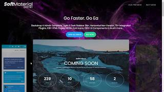 Softmaterial intro & Horizontal Nav - Bootstrap Admin Dashboard