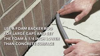 How to Caulk Concrete Cracks