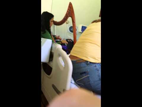 Dad's harp therapy