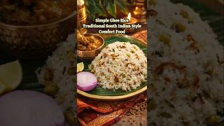 Simple Ghee Rice, Traditional South Indian Style #food #cooking #viral #youtubeshorts