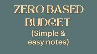 #zerobasedbudget #management #easynotes #simpleexplanation #nursing #nclex #budget