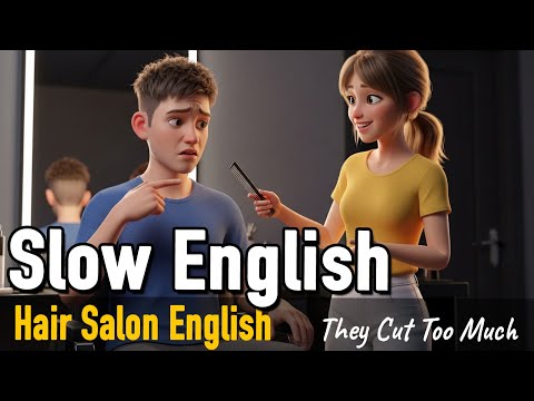 They Cut Too Much! | Easy Hair Salon English For Beginners | Daily English Conversation