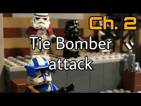 Tie bomber attack: Lego Star Wars stop motion