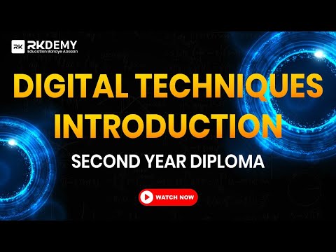 DIGITAL TECHNIQUES | Introduction | Second Year Diploma | Sonal Ma'am | RKDEMY DIPLOMA