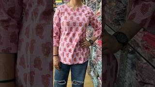 Pure Cotton Fabric Short Kurtis,Size:-36,38,40 #wholesale #retail #albelee #shorts #viral #trending