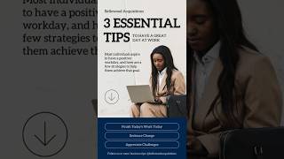 Kickstart your workday with positivity and productivity! 💼 #WorkdayWin #ProductivityBoost