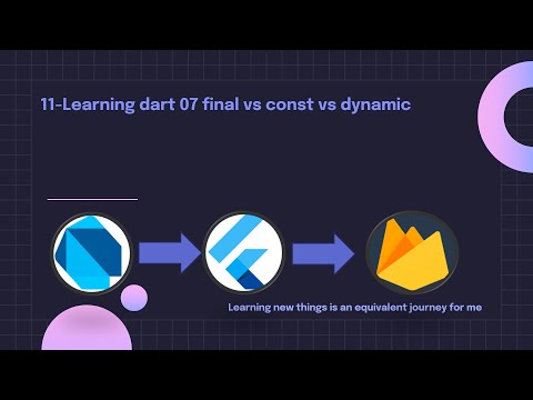 11-Learning dart 07 final vs const vs dynamic