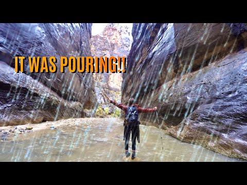 We did the NARROWS in the RAIN
