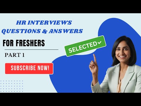 HR Mock Interview| Most Asked HR Interview Question 2024| For Fresher Interviews| Part-1