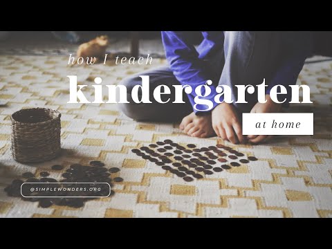 How I Teach Kindergarten At Home (without a curriculum!)