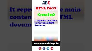 Html tags 10 #html #htmltag #htmltutorial #html5 #abctrainings #abccadcentre #shorts