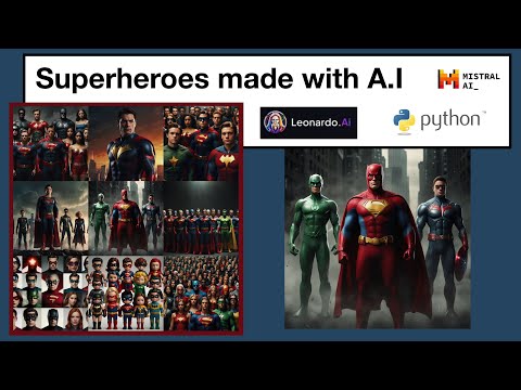 Superheroes made with Leonardo.Ai