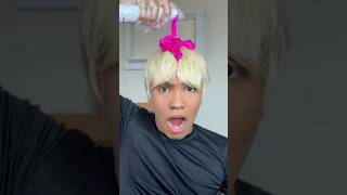 my hair turned pink at home with this dye  #hacktutorial #hair #hacks