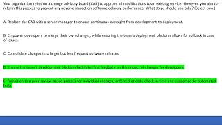 GCP Professional Cloud DevOps Engineer  Exam Practice Test Questions and Answers | Module 7