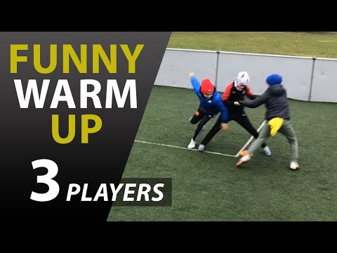 FUNNY SOOCER WARM-UP FOR KIDS WITHOUT A BALL FOR 3 PLAYERS #10