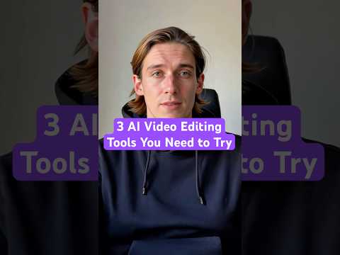 How to Decrease Time on Editing Videos #ai #aitools #aiediting #aivideo