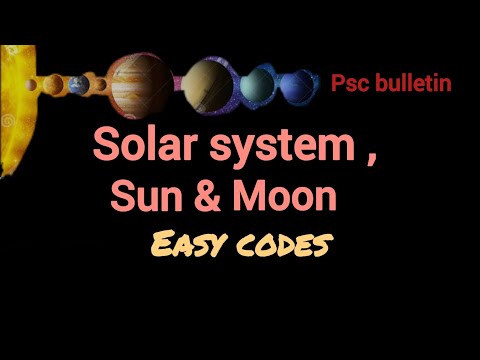 Solarsystem , Sun & Moon with easy codes #pscbulletin #psccodes #psctips #solarsystem