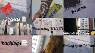 Romanticizing study - lectures + projects + completing syllabus+ waking up at 4:00 am #notes