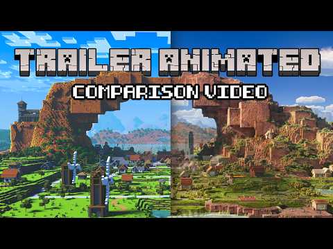 A Minecraft Movie Teaser Comparison – Animated vs Live Action!