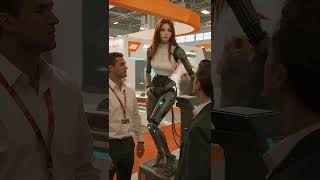 Robot Beauty's Face - Touching Interaction with Men While Charging