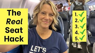 In airplane seats, I do this before a flight