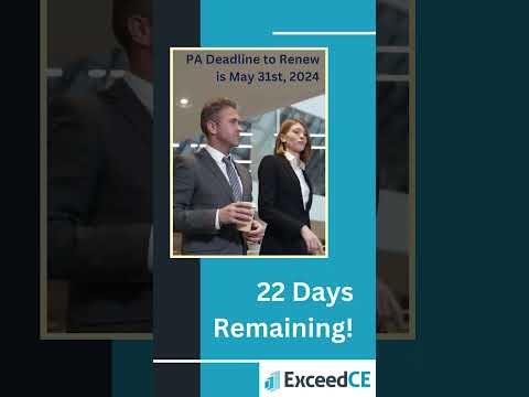 Pennsylvania Commercial Real Estate License Renewal Deadline 2024! PA Continuing Education Package