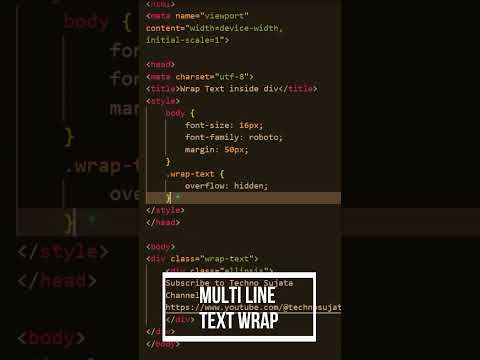 How to add three dots (...) in Single & Multiline text using css