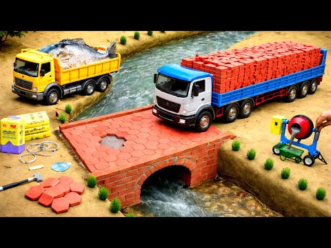 DIY Mini Tractor Bridge Construction & Collapse | Underground Water Storage Project | @TopMiniGear