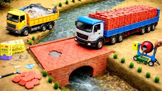 DIY Mini Tractor Bridge Construction & Collapse | Underground Water Storage Project | @TopMiniGear