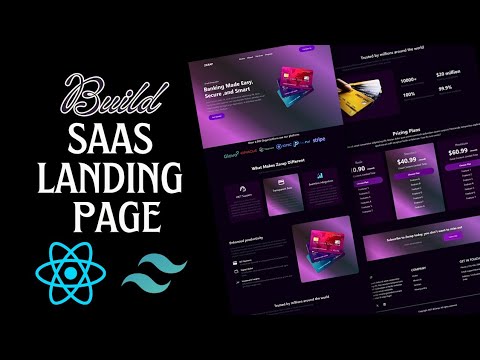Build a SaaS Landing Page Website Using React JS & Tailwind CSS | AI SaaS Website With React JS