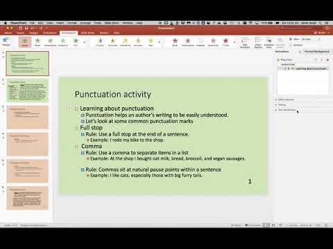 How to animate powerpoint text