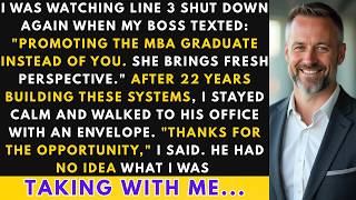 My Company Promoted An MBA Over Me After 22 Years, But Then My Boss Read The Last Line Of...