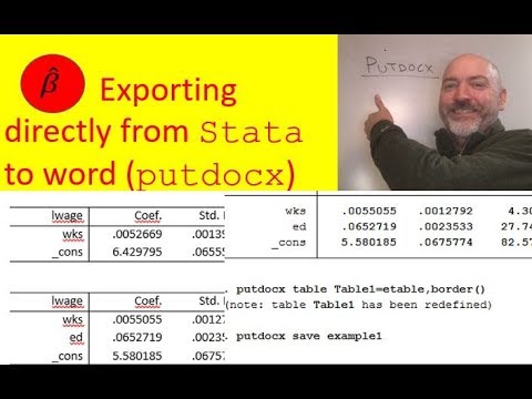 Exporting Stata to Word using putdocx