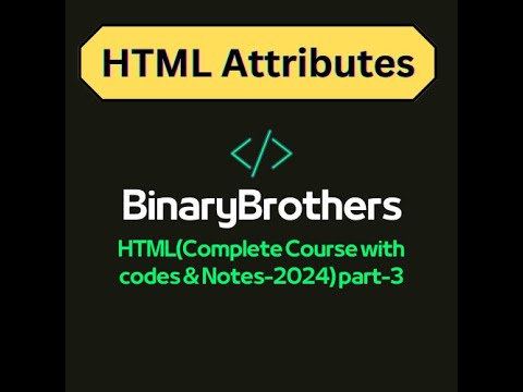 HTML Attributes (part-3) #html #htmlbasics #htmlattributes #webdevelopment