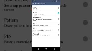 How to set pattern in lg G5 And remove forgotten