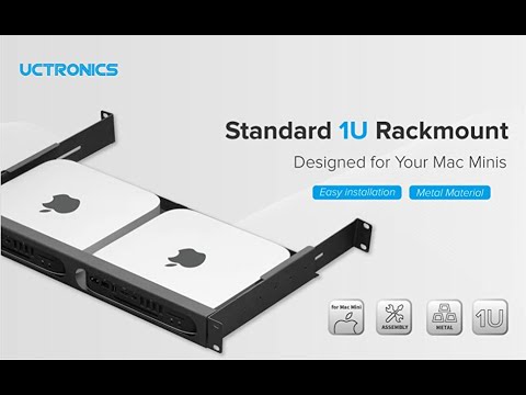How does UCTRONICS Mac mini rack mount with side brackets work?