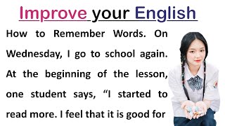 How to Remember Words | How to Learn English | Improve Your English | Learn English Speaking