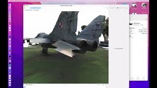 MiG 29 3D model using RealityKit object capture