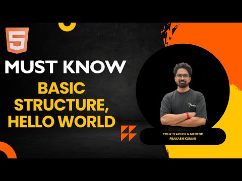 HTML Basic Structure, Hello World | Basic Structure Explained | Day 2 #frontend  #webdevelopment
